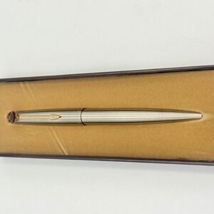 Vintage Parker Jotter Pen MTD 50th Anniversary Brushed Stainless Steel Gold Trim